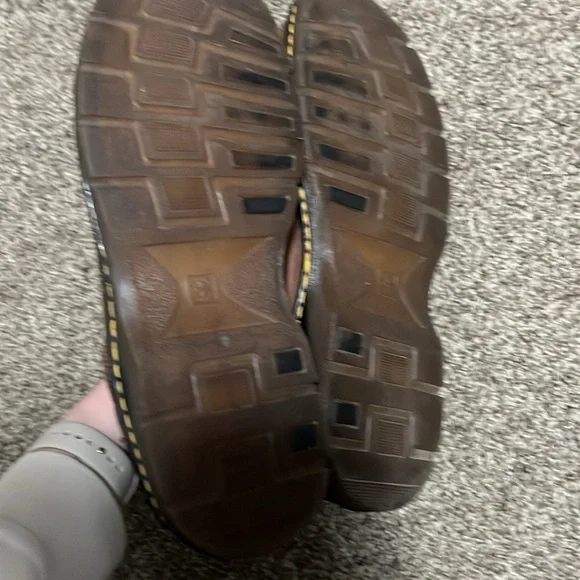 Dr. Martens Brown Leather Slip On Shoes - Picture 4 of 5